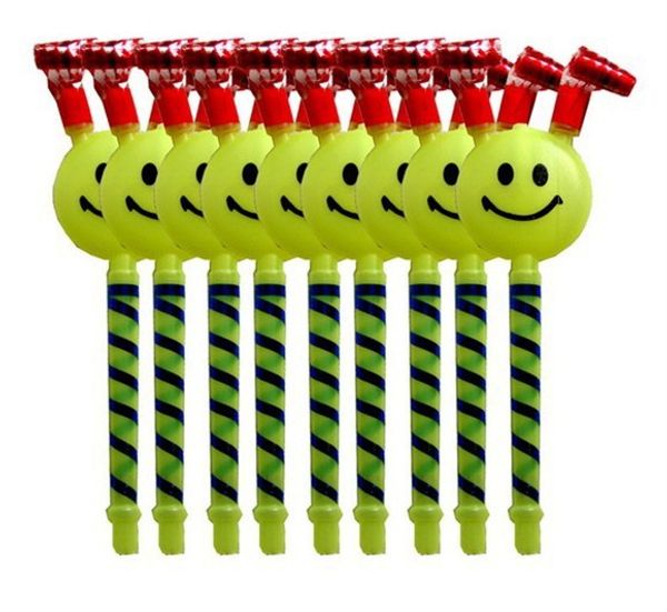 smiling face noise maker plastic whistle children's birthday party fittings party decorative toys
smiling face noise maker plastic whistle children's birthday party fittings party decorative toys