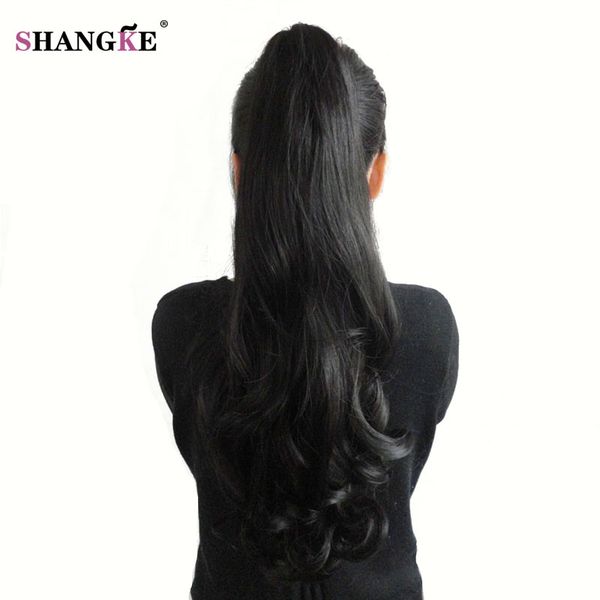 shangke hair 24'' synthetic ponytail wowen wavy claw clip in ponytail hair extension heat resistant fake pieces, Black
shangke hair 24'' synthetic ponytail wowen wavy claw clip in ponytail hair extension heat resistant fake pieces, Black