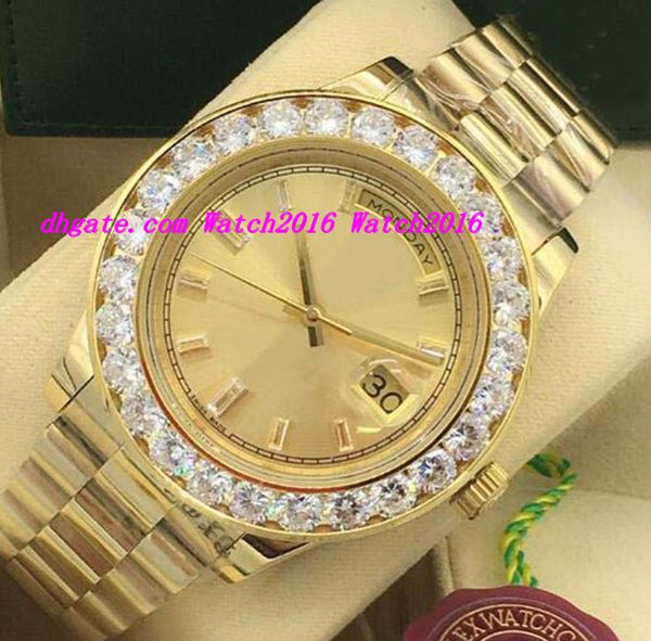 new style luxury watches 2 style bigger diamond bezel mens 228238 18k yellow gold diamond dial 44mm automatic fashion men's watch
new style luxury watches 2 style bigger diamond bezel mens 228238 18k yellow gold diamond dial 44mm automatic fashion men's watch