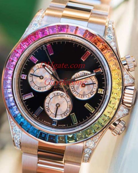 Luxury aaa brand men watche 40mm 116595 rbow rainbow diamond bezel ro e gold automatic movement tainle teel wri twatch no chronograph
Luxury aaa brand men watche 40mm 116595 rbow rainbow diamond bezel ro e gold automatic movement tainle teel wri twatch no chronograph
