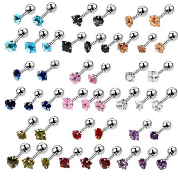 5pcs/lot 16g steel tragus helix cartilage earrings mixed design crystal ear earring pircings stud labret body jewelry piercing, Silver
5pcs/lot 16g steel tragus helix cartilage earrings mixed design crystal ear earring pircings stud labret body jewelry piercing, Silver