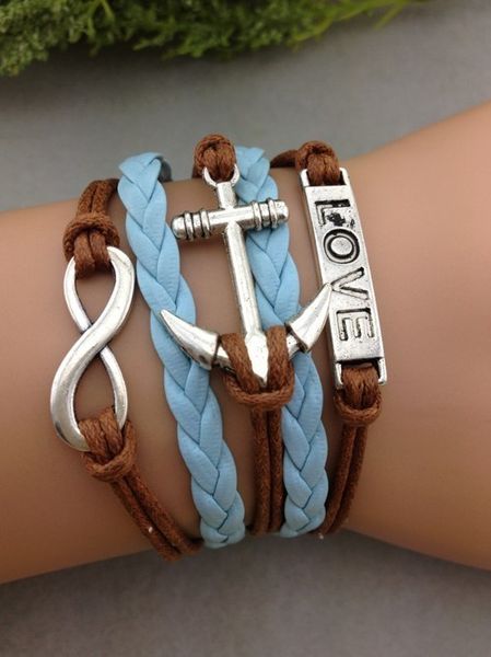 1pcs infinity handmade bracelet.metal charm,wax cord,leather bracelet fashionable jewerlly bracelet 1033, Golden;silver
1pcs infinity handmade bracelet.metal charm,wax cord,leather bracelet fashionable jewerlly bracelet 1033, Golden;silver