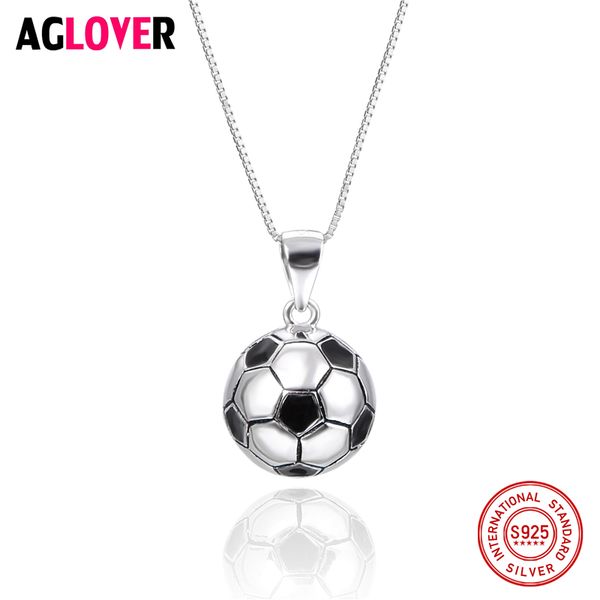 2018 football match fans 925 sterling silver football round ball pendant necklace 45cm box chain man woman fashion jewelry
2018 football match fans 925 sterling silver football round ball pendant necklace 45cm box chain man woman fashion jewelry