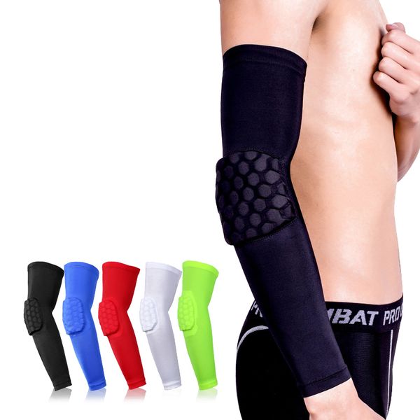 basketball arm sleeve honeycomb armband elbow support arm sleeve breathable football safety sport, Blue;gray
basketball arm sleeve honeycomb armband elbow support arm sleeve breathable football safety sport, Blue;gray