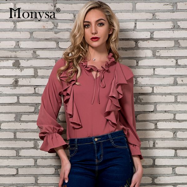 ruffle chiffon blouses women 2018 spring new arrivals fashion flare long sleeve shirts ladies casual womens and blouses, White
ruffle chiffon blouses women 2018 spring new arrivals fashion flare long sleeve shirts ladies casual womens and blouses, White