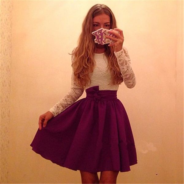 2017 autumn fashion new women white lace patchwork dress casual o-neck long sleeved dresses red green party dress robe vestidos, Black;gray
2017 autumn fashion new women white lace patchwork dress casual o-neck long sleeved dresses red green party dress robe vestidos, Black;gray