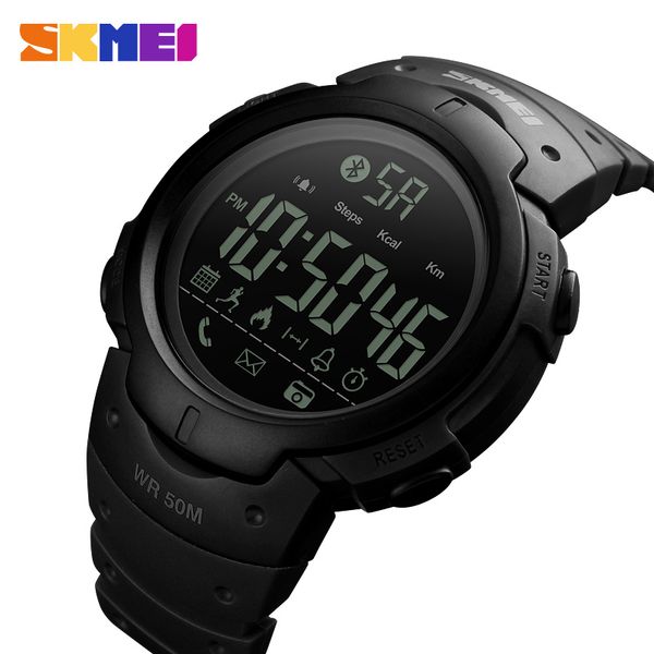 skmei men smart sports watch calories pedometer digital reminder watches fitness bluetooth for ios android wristwatches 1301, Slivery;brown
skmei men smart sports watch calories pedometer digital reminder watches fitness bluetooth for ios android wristwatches 1301, Slivery;brown