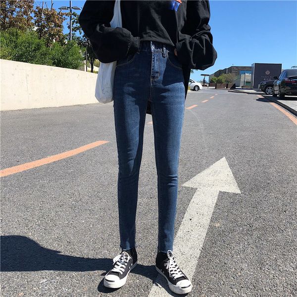 s-xl 2 colors 2018 korean style autumn elastic high waist skinny jeans woman denim jeans womens pencil pants (z8382, Blue
s-xl 2 colors 2018 korean style autumn elastic high waist skinny jeans woman denim jeans womens pencil pants (z8382, Blue