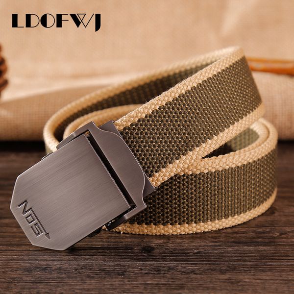 ldofwj 2018 tactical belt casual canvas belt outdoor alloy automatic buckle men, Black;brown
ldofwj 2018 tactical belt casual canvas belt outdoor alloy automatic buckle men, Black;brown