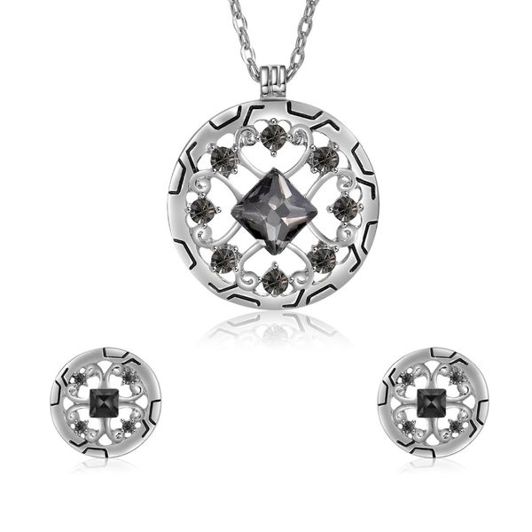 new fashion round cubic zirconia necklace and earrings jewelry sets for women wedding party jewelry set 2562, Silver
new fashion round cubic zirconia necklace and earrings jewelry sets for women wedding party jewelry set 2562, Silver