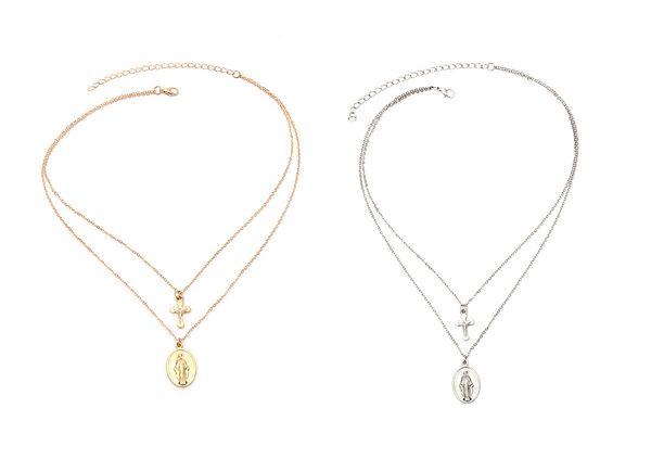 new fashion cross pendants clavicle necklaces and ethnic ladies wild simple retro multi-layered alloy necklaces g61l, Silver
new fashion cross pendants clavicle necklaces and ethnic ladies wild simple retro multi-layered alloy necklaces g61l, Silver
