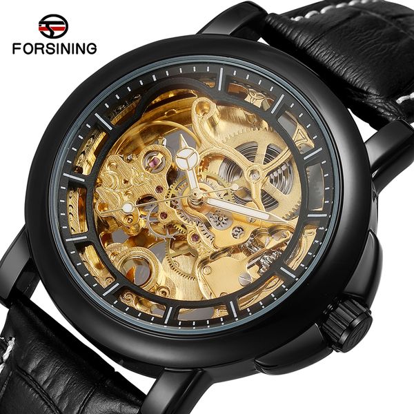 forsining men watch skeleton transparent design leather band waterproof men automatic watches relogio masculi, Slivery;brown
forsining men watch skeleton transparent design leather band waterproof men automatic watches relogio masculi, Slivery;brown