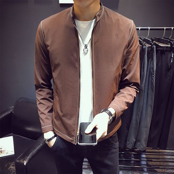 bomber jackets mens chaqueta hombre brown mens jackets and coats moda hombre 2018 autumn jacket erkek ceket slim fit grey, Black;brown
bomber jackets mens chaqueta hombre brown mens jackets and coats moda hombre 2018 autumn jacket erkek ceket slim fit grey, Black;brown
