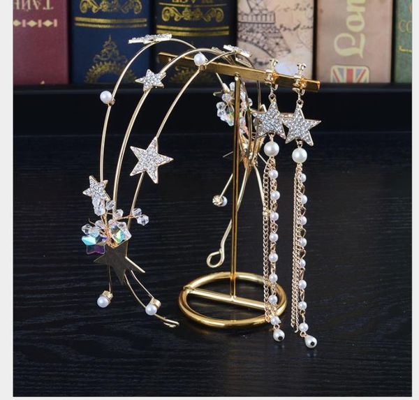 bridal wedding headwear hoop earrings set handmade p studio shooting headwear crystal diamond accessories, Slivery;golden
bridal wedding headwear hoop earrings set handmade p studio shooting headwear crystal diamond accessories, Slivery;golden