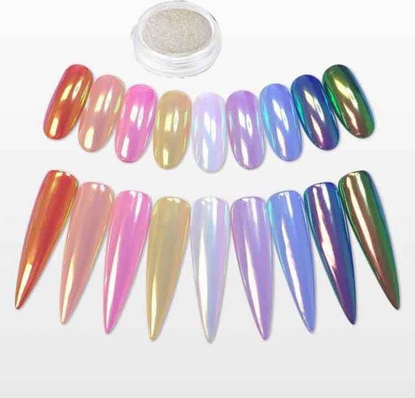 aurora opal ab unicorn chrome mermaid nail art powder pigment - new nail trend 2017 holo mirror powder aurora pigment, Silver;gold
aurora opal ab unicorn chrome mermaid nail art powder pigment - new nail trend 2017 holo mirror powder aurora pigment, Silver;gold
