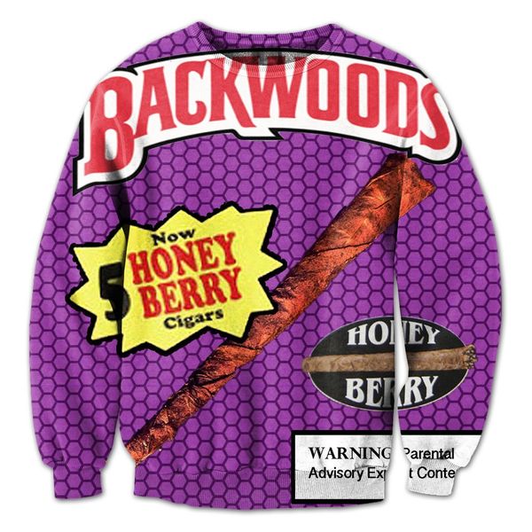 новое прибытие backwoods мед берри мода мужчины / женщины смешные 3d печатных толстовка стиль мода повседневная толстовка b358, Black
новое прибытие backwoods мед берри мода мужчины / женщины смешные 3d печатных толстовка стиль мода повседневная толстовка b358, Black