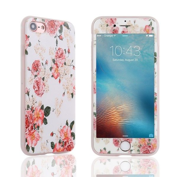 for iphone fashion luxury base flower hybrid shockproof slim back case tempered glass cover screen protector #195
for iphone fashion luxury base flower hybrid shockproof slim back case tempered glass cover screen protector #195