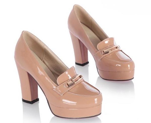 send 2018 spring and autumn new style round head waterproof table coarse heel high-heeled women's shoes, Black
send 2018 spring and autumn new style round head waterproof table coarse heel high-heeled women's shoes, Black