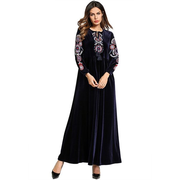 3185706 middle east muslims long sleeves big yards musulman women's wear velvet embroidered arabia robe dress gowns mujer faldas for mu, Red
3185706 middle east muslims long sleeves big yards musulman women's wear velvet embroidered arabia robe dress gowns mujer faldas for mu, Red
