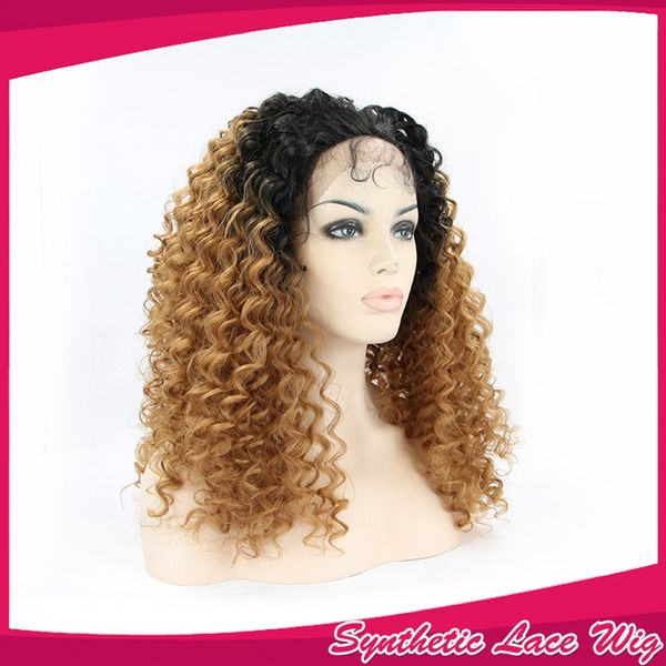 synthetic kinky curly wig black ombre to brown blonde lace front wigs heat resistant fiber hair half hand tied for women 1bt30#
synthetic kinky curly wig black ombre to brown blonde lace front wigs heat resistant fiber hair half hand tied for women 1bt30#