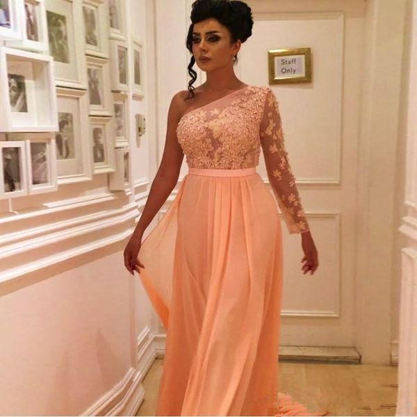 plus size prom dresses one shoulder long sleeve beaded lace chiffon elegant formal evening dress party gown custom size, Black
plus size prom dresses one shoulder long sleeve beaded lace chiffon elegant formal evening dress party gown custom size, Black