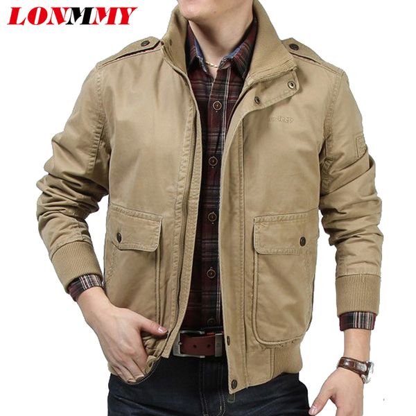 lonmmy bomber jacket men cotton jaqueta masculina men's clothing outerwear windbreaker jackets mens coat army green, Black;brown
lonmmy bomber jacket men cotton jaqueta masculina men's clothing outerwear windbreaker jackets mens coat army green, Black;brown