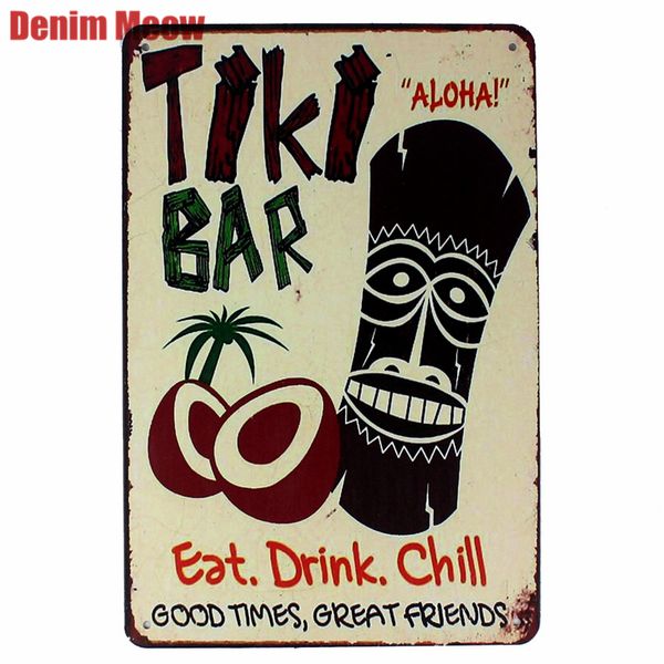 tiki bar retro plaque metal tin signs art painting decorative plates for bar club home decor wall stickers creative gift n168
tiki bar retro plaque metal tin signs art painting decorative plates for bar club home decor wall stickers creative gift n168
