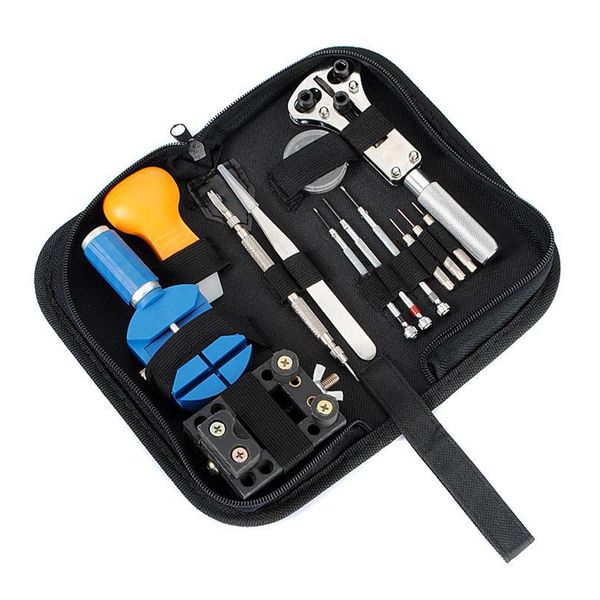 13pcs/set watch repair tool kit watch case opener link remover spring bar tool set with black water resistant storage bag new
13pcs/set watch repair tool kit watch case opener link remover spring bar tool set with black water resistant storage bag new