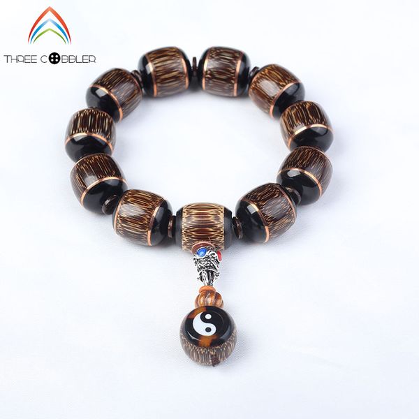 fashion natural sandalwood 18mm big beads carved buddha bracelet men / women gift wholesale tibet jewelry religion charm j1156, Black
fashion natural sandalwood 18mm big beads carved buddha bracelet men / women gift wholesale tibet jewelry religion charm j1156, Black