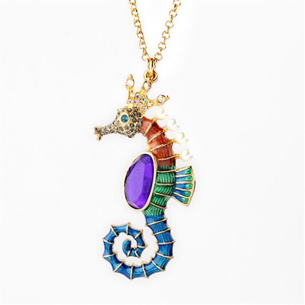 new arrival chic statement jewelry enamel collar necklace fashion multicolor alloy hippocampus rhinestone chokers necklaces, Silver
new arrival chic statement jewelry enamel collar necklace fashion multicolor alloy hippocampus rhinestone chokers necklaces, Silver