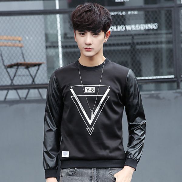 Mens Spring Harajuku Style O-neck Sport Wear Long Sleeves T-shirt Fashion Printed Casual Basic Black Pullover For Sales
Mens Spring Harajuku Style O-neck Sport Wear Long Sleeves T-shirt Fashion Printed Casual Basic Black Pullover For Sales