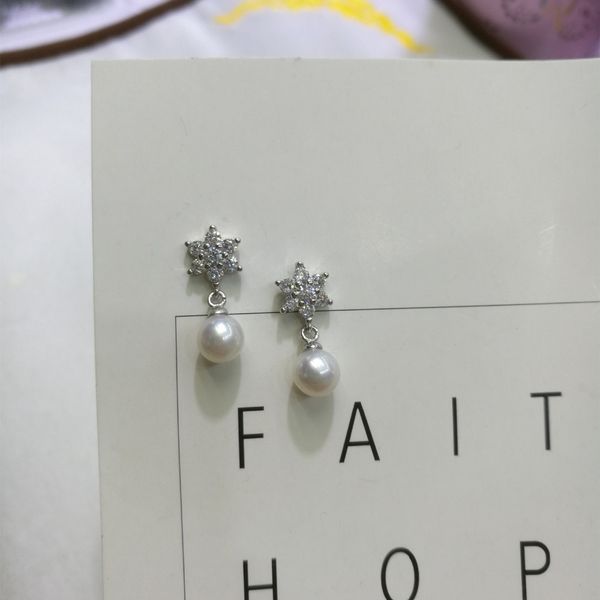 hrina real nautral round white freshwater pearl drop earrings s925 sterling silver snowflake stud earrings jewerly for women, Golden;silver
hrina real nautral round white freshwater pearl drop earrings s925 sterling silver snowflake stud earrings jewerly for women, Golden;silver