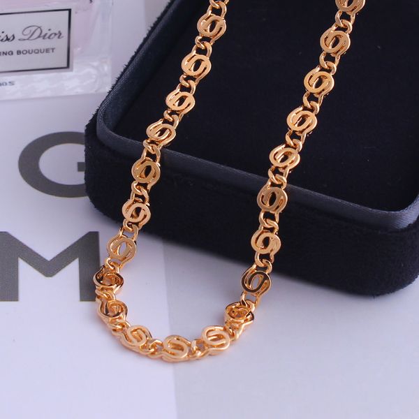 fansheng necklaces for women men venetian rose gold curb link chains necklace fashion jewelry 60cm, Silver
fansheng necklaces for women men venetian rose gold curb link chains necklace fashion jewelry 60cm, Silver