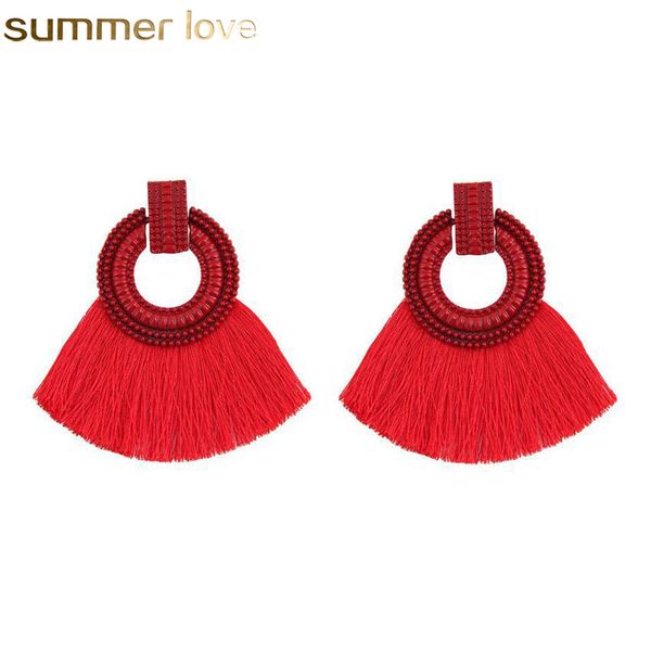 lady boho big sector tassel earrings multi color wedding jewelry wholesale new charm dangle drop vintage earring for women, Golden
lady boho big sector tassel earrings multi color wedding jewelry wholesale new charm dangle drop vintage earring for women, Golden