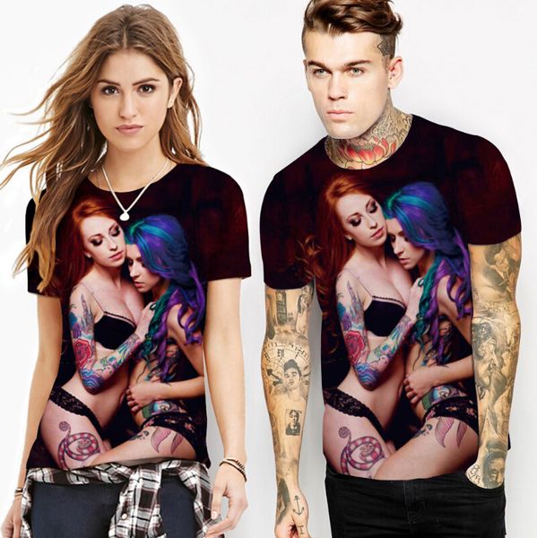 men 3d t-shirt summer clothing tees girls printed design tee short sleeved top, White;black
men 3d t-shirt summer clothing tees girls printed design tee short sleeved top, White;black