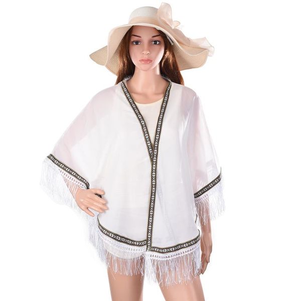 vbiger women silk scarf chiffon blouse soft long fringe shawl wrap sun-proof beach bikini cover up tippet, Blue;gray
vbiger women silk scarf chiffon blouse soft long fringe shawl wrap sun-proof beach bikini cover up tippet, Blue;gray
