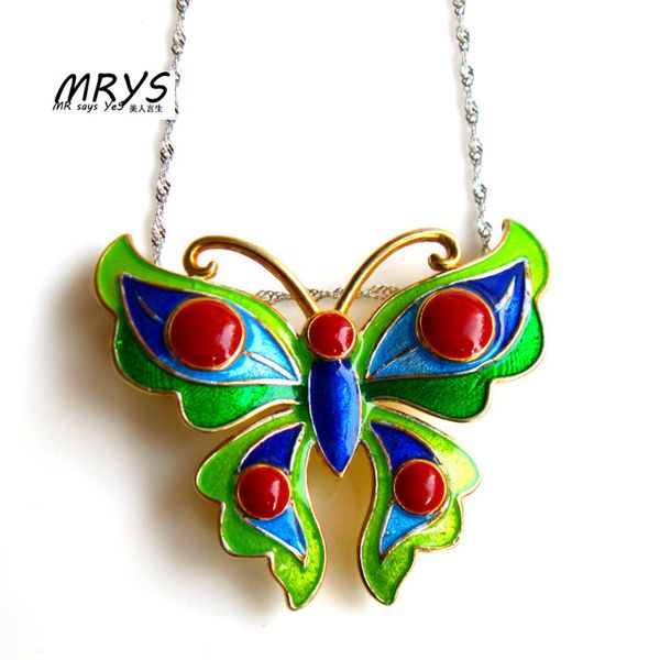 new green butterfly ethnic cloisonne enamel 925 sterling silver chain necklace pendant women girls chistmas gift fashion jewelry
new green butterfly ethnic cloisonne enamel 925 sterling silver chain necklace pendant women girls chistmas gift fashion jewelry