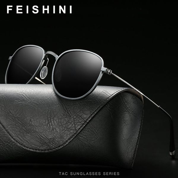 feishini oval brand designer fashion sun glasses polarized coating aluminum sunglasses men round male eyewear for women, White;black
feishini oval brand designer fashion sun glasses polarized coating aluminum sunglasses men round male eyewear for women, White;black