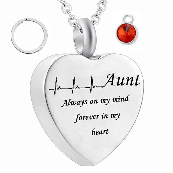 on the electrocardiogram charm cremation jewelry keepsake memorial urn birthstone crystal necklace aunt pendant keychain with fill kit, Silver
on the electrocardiogram charm cremation jewelry keepsake memorial urn birthstone crystal necklace aunt pendant keychain with fill kit, Silver
