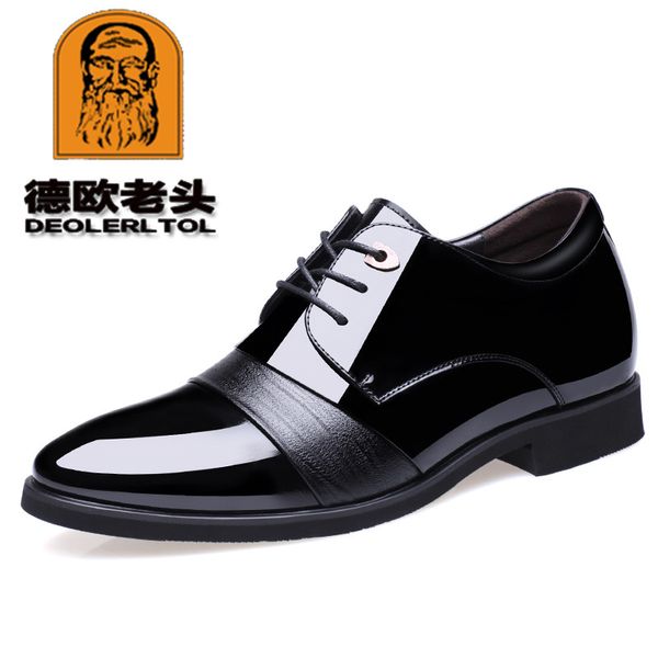 2018 men's patent leather shoes 5cm high black man dress increacing shoes 37-43 man quality leather
2018 men's patent leather shoes 5cm high black man dress increacing shoes 37-43 man quality leather