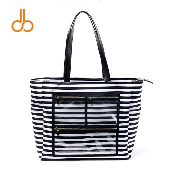 canvas striped print tote wholesale blanmummy bag with transparent front pockets accessories purse dom106576
canvas striped print tote wholesale blanmummy bag with transparent front pockets accessories purse dom106576