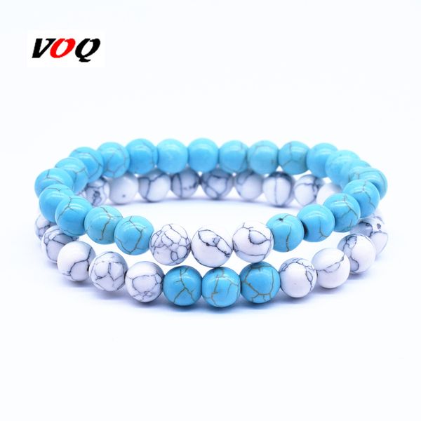 wholesale 2pcs/set 8mm natural stone couples bracelets for women men summer white blue beads bracelet fashion jewelry gift, Black
wholesale 2pcs/set 8mm natural stone couples bracelets for women men summer white blue beads bracelet fashion jewelry gift, Black