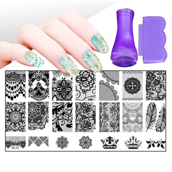 30 styles floral stamping nail art plates set made stencils lace flower diy nail art templates stamper stamp scraper, White
30 styles floral stamping nail art plates set made stencils lace flower diy nail art templates stamper stamp scraper, White