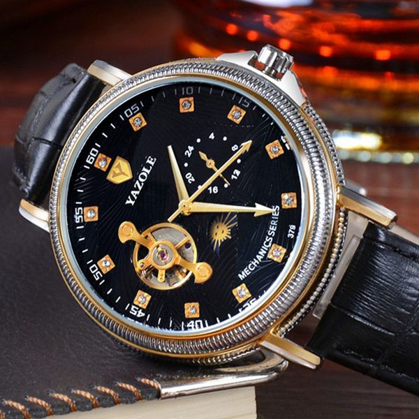 yazole wrist automatic mchanical watch 379 sport waterproof automatic display mens watch 24 hours mechanical clock bwksd, Slivery;brown
yazole wrist automatic mchanical watch 379 sport waterproof automatic display mens watch 24 hours mechanical clock bwksd, Slivery;brown