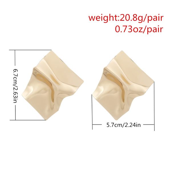 big earrings 2018 gold color statement earrings irregular surface metal stud earring for women earing fashion jewelry wholesale, Silver
big earrings 2018 gold color statement earrings irregular surface metal stud earring for women earing fashion jewelry wholesale, Silver