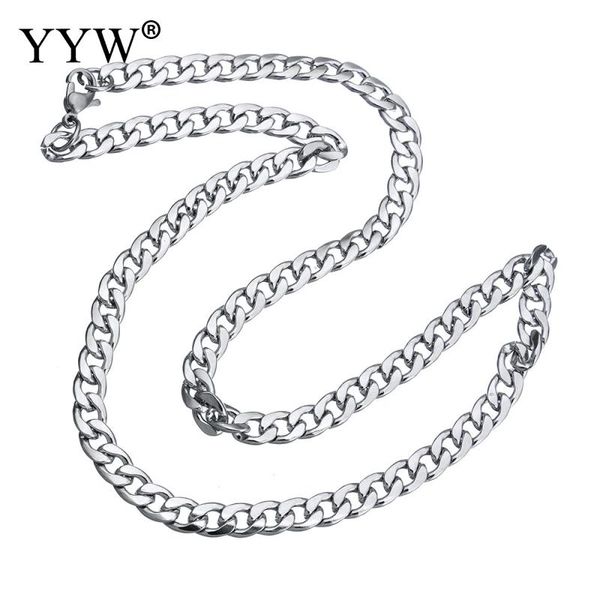 stainless steel chain necklace original color curb chain charm necklace wholesale for men jewelry women statement jewelry, Silver
stainless steel chain necklace original color curb chain charm necklace wholesale for men jewelry women statement jewelry, Silver