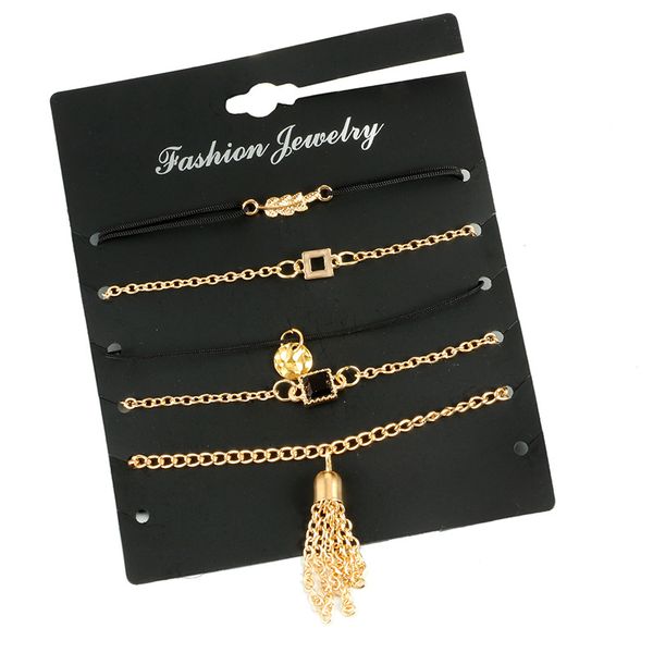 new boho geometric rhinestone tassel chain pendant bracelets bangles women charm gold multilayer chains bangles set gift, Golden;silver
new boho geometric rhinestone tassel chain pendant bracelets bangles women charm gold multilayer chains bangles set gift, Golden;silver