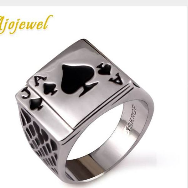 ajojewel classic cool men's jewelry chunky black enamel spades poker ring men gold-color, Silver
ajojewel classic cool men's jewelry chunky black enamel spades poker ring men gold-color, Silver