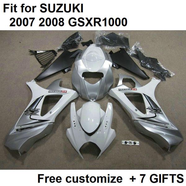 fairing kit for suzuki gsxr1000 07 08 silver white fairings set gsxr1000 2007 2008 tn33
fairing kit for suzuki gsxr1000 07 08 silver white fairings set gsxr1000 2007 2008 tn33