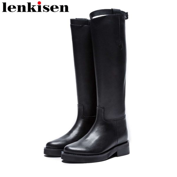 high street fashion black color genuine leather med heels western riding boots round toe zipper mid-calf boots l13
high street fashion black color genuine leather med heels western riding boots round toe zipper mid-calf boots l13
